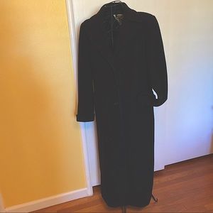 Marvin Richards full length black wool coat.  Heavy and warm.